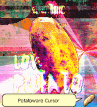 Electric Love Potato: Potatoware Cursor Image