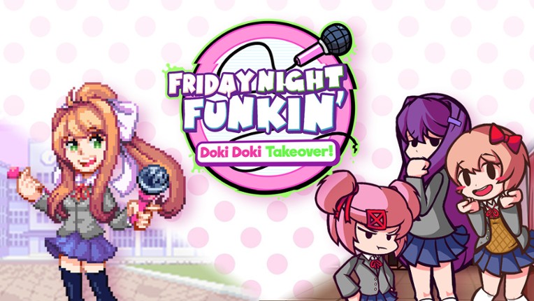 Friday Night Funkin-Doki Doki Takeover! Game Cover