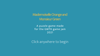 Mademoiselle Orange and Monsieur Green - a puzzle game. Image