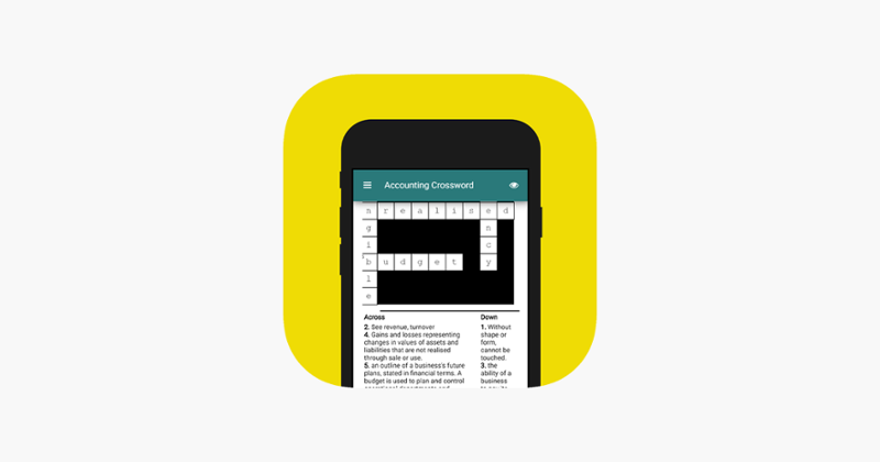 Accounting Terms Crossword Game Cover