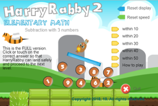 HarryRabby2 Subtraction with 3 numbers FREE Image