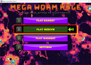 Mega Worm Hole - Accessible Game - One Button Simple Control System Image
