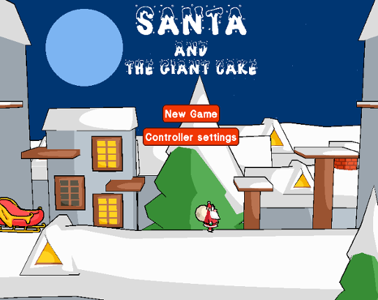 Santa and the giant cake Game Cover