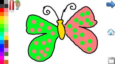 Coloring Book: Butterfly Image