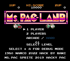 MS. PAC LAND - Ms. Pac Man Namco OVERHAUL Patch Image