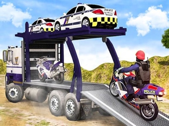 Offroad Police Cargo Transport Game Cover