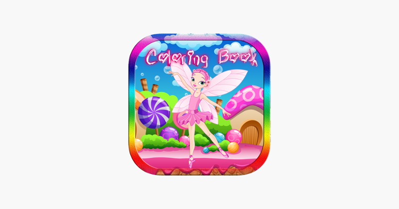 Solve Fairy &amp; Princess Cartoon Coloring Book Kids Game Cover