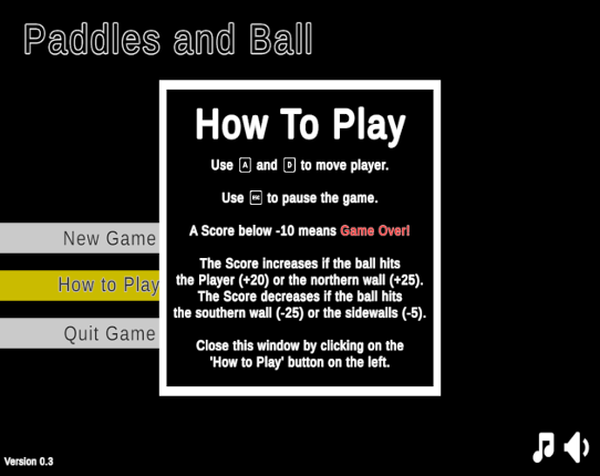 Paddles and Ball Game Cover