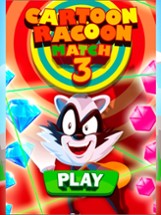 Cartoon Racoon Match 3 HD Image