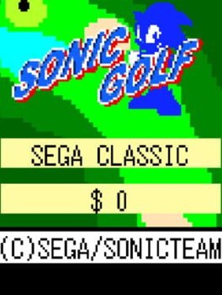 Sonic Golf Game Cover