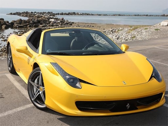 Ferrari 458 Spider Slide Game Cover