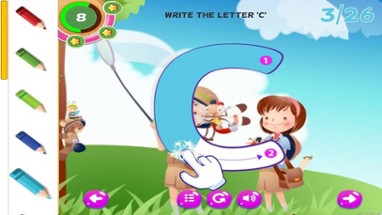 ABC Tracing Handwriting Learn to Write Letters Image