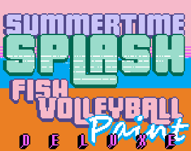 Summertime SPLASH Fish Volleyball Paint DELUXE Image
