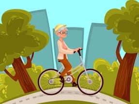 Happy Bike Riding Jigsaw Image