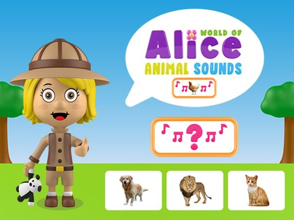 World of Alice   Animal Sounds Game Cover