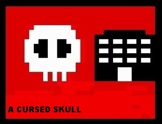 A cursed skull (ZX Spectrum,  Dragon 32,) Game Cover