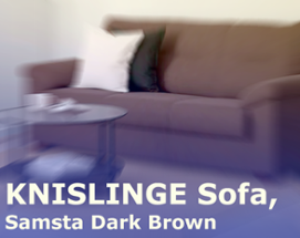 KNISLINGE Sofa, Samsta Dark Brown Image