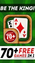 Solitaire 70+ Free Card Games in 1 Ultimate Classic Fun Pack : Spider, Klondike, FreeCell, Tri Peaks, Patience, and more for relaxing Image