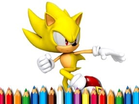 Sonic Coloring Book Image