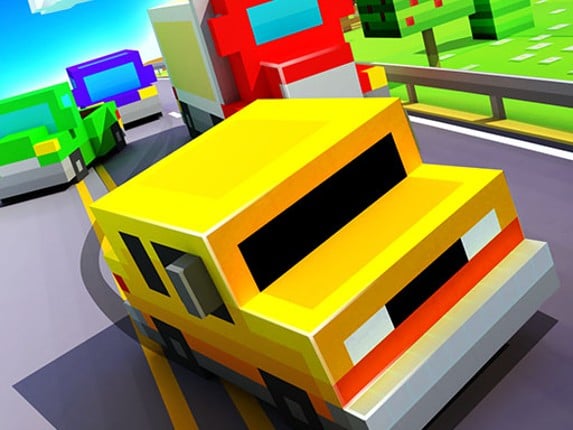 Blocky Highway: Traffic Racing -race Game Cover