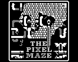 The Pixel Maze: 1-bit Adventure Game Image