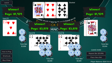 Player vs. Dealer Blackjack Image