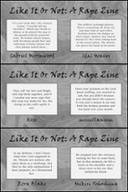 Like It Or Not: A Rape Zine Image
