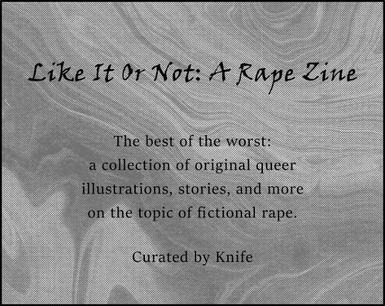 Like It Or Not: A Rape Zine Game Cover