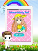 Games Princess coloring pages :  Art Pad Easy painting for little kids Image