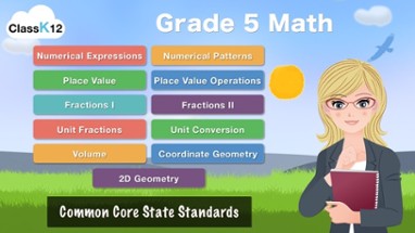 Grade 5 Math Common Core Learning Worksheets Game Image