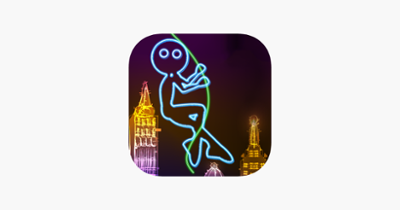 Neon City Swing-ing: Super-fly Glow-ing Rag-Doll with a Rope Image