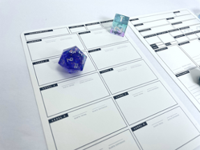 Mini 5e Character Sheet Digital Download Image