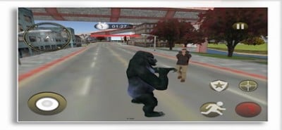 Gorilla Fighting City Image