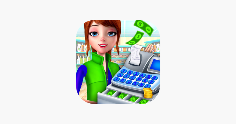 Supermarket Shop Cash Register Game Cover