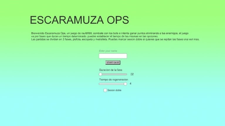 Escaramuza Ops Game Cover