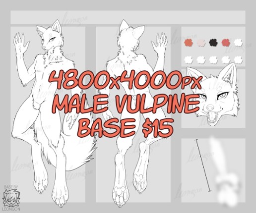 Male Vulpine Fox Furry Base Game Cover