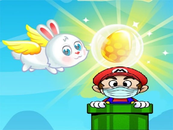 Flying easter bunny2 Game Cover