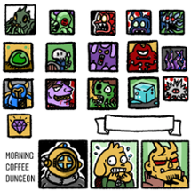 Morning Coffee Dungeon Template & Assets Image