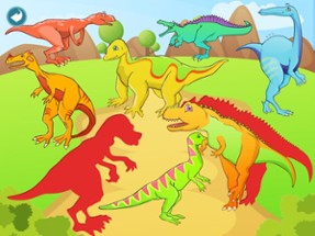 Dinosaur Shape Puzzle - Preschool and Kindergarten Kids Dino Educational Early Learning Adventure Game for Toddlers Image