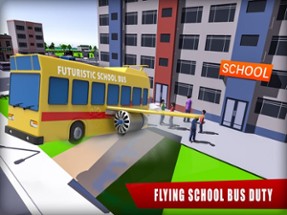 Futuristic Flying Bus Pilot - Extreme Rescue Bus Flight and Transport 3D Simulator Image