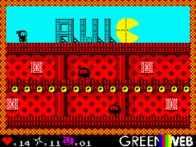 Ninjakul in the AUIC Temple (ZX Spectrum 128k) Image