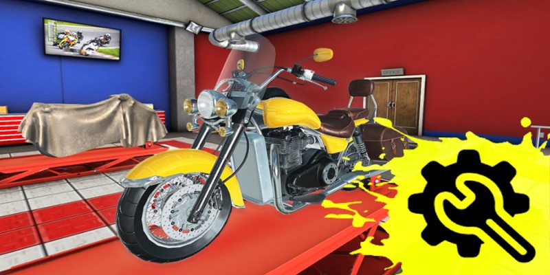 Motorcycle Mechanic Simulator Game Cover