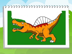 Coloring Book Dinosaurs Image