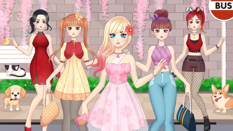 Anime Girls Dress Up Games Game Cover