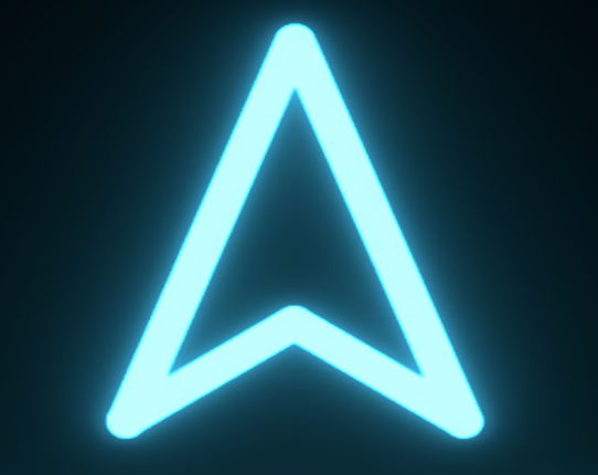 Asteroids Neon Game Cover
