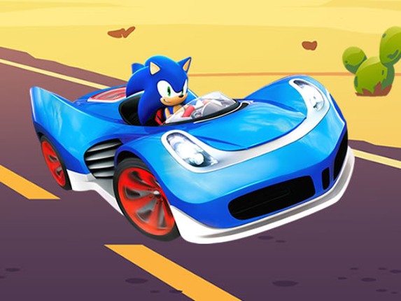 Sonic Racing Jigsaw Game Cover