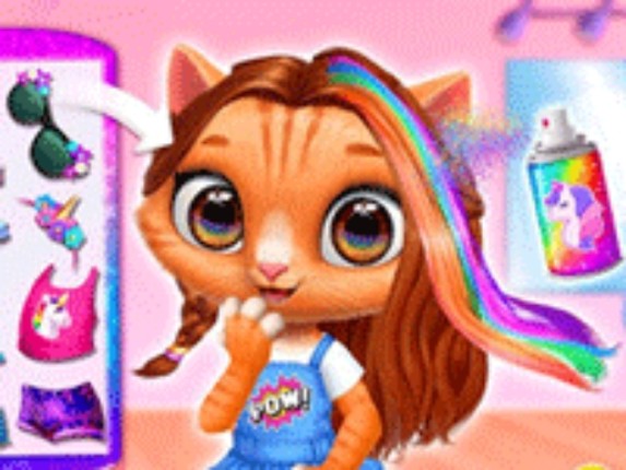 Kitty Animal Hair Salon - Fashion Hair Stylist Game Cover