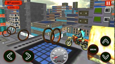 Roof Jumping Bike Parking - Stunt Driving Image