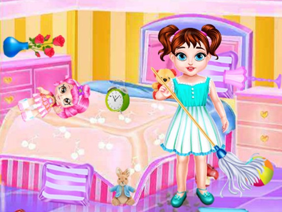 Baby Taylor Messy Home Clean Up Game Cover