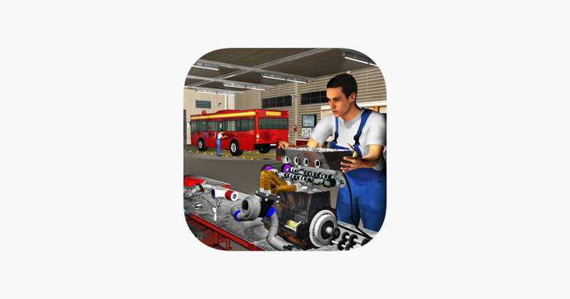 Big Bus Mechanic Simulator: Repair Engine Overhaul Game Cover